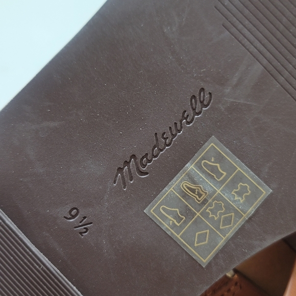 NEW MADEWELL The Gabi Asymmetric-Strap Leather Sandal size 9 1/2 - Picture 9 of 14